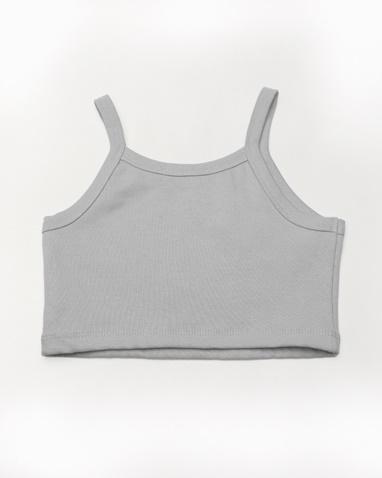 SUGARFREE-Παιδικό crop top SUGARFREE 22612210 γκρι