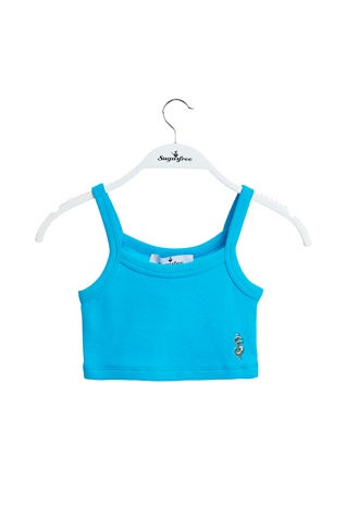 SUGARFREE-Παιδικό crop top SUGARFREE 22612210 τιρκουάζ