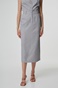 BILL COST-Γυναικεία midi φούστα BILL COST 10-320540-0 γκρι