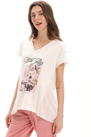ATTRATTIVO-Γυναικείο t-shirt ATTRATTIVO 9918682 εκρού