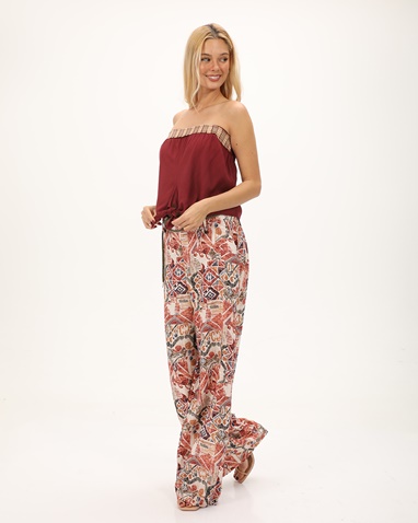 ATTRATTIVO-Γυναικείο strapless top ATTRATTIVO 91099311 μπορντό