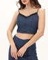 ATTRATTIVO-Γυναικείο cropped top ATTRATTIVO 91253270 μπλε