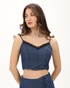 ATTRATTIVO-Γυναικείο cropped top ATTRATTIVO 91253270 μπλε