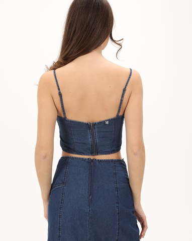 ATTRATTIVO-Γυναικείο cropped top ATTRATTIVO 91253270 μπλε