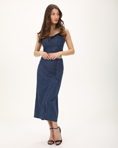ATTRATTIVO-Γυναικείο cropped top ATTRATTIVO 91253270 μπλε