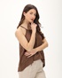 ATTRATTIVO-Γυναικείο top ATTRATIVO 9917974 καφέ