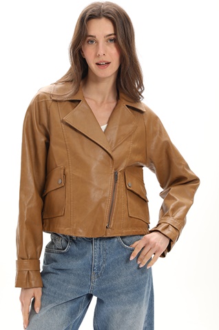 ATTRATTIVO-Γυναικείο jacket ATTRATTIVO 9918337 καφέ