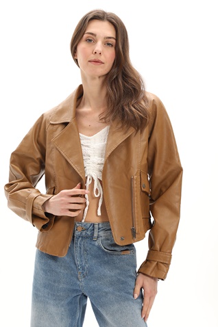 ATTRATTIVO-Γυναικείο jacket ATTRATTIVO 9918337 καφέ