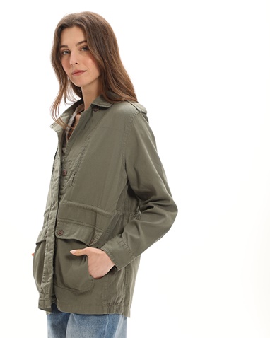 ATTRATTIVO-Γυναικείο jacket ATTRATTIVO 9918464 χακί