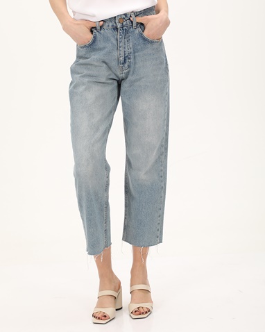 ATTRATTIVO-Γυναικείο cropped jean παντελόνι ATTRATTIVO 9918485 μπλε