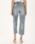 ATTRATTIVO-Γυναικείο cropped jean παντελόνι ATTRATTIVO 9918485 μπλε