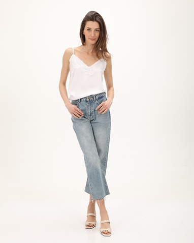 ATTRATTIVO-Γυναικείο cropped jean παντελόνι ATTRATTIVO 9918485 μπλε