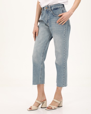 ATTRATTIVO-Γυναικείο cropped jean παντελόνι ATTRATTIVO 9918485 μπλε