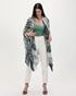 ATTRATTIVO-Γυναικείο κιμονό ATTRATTIVO 9919042 γκρι tie dye