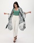ATTRATTIVO-Γυναικείο κιμονό ATTRATTIVO 9919042 γκρι tie dye