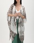 ATTRATTIVO-Γυναικείο κιμονό ATTRATTIVO 9919042 μπεζ tie dye