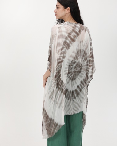 ATTRATTIVO-Γυναικείο κιμονό ATTRATTIVO 9919042 μπεζ tie dye