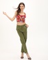 ATTRATTIVO-Γυναικείο cropped top ATTRATTIVO 9919128 κόκκινο floral