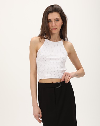 ATTRATTIVO-Γυναικείο crop top ATTRATTIVO 9919136 λευκό
