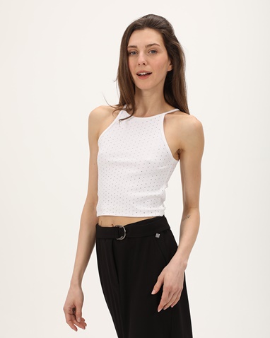 ATTRATTIVO-Γυναικείο crop top ATTRATTIVO 9919136 λευκό