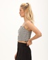ATTRATTIVO-Γυναικείο cropped top ATTRATTIVO 9919155 μαύρο λευκό