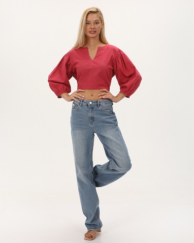 'ALE-Γυναικείο crop top 'ALE 8918492 ροζ