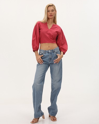 'ALE-Γυναικείο crop top 'ALE 8918492 ροζ