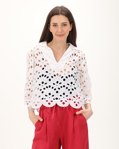 'ALE-Γυναικεία tunic 'ALE 8918762 λευκή