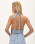 'ALE-Γυναικείο cropped top 'ALE 81253424 γαλάζιο