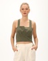 'ALE-Γυναικείο cropped top 'ALE 81311416 χακί