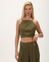 'ALE-Γυναικείο crop top 'ALE 82256431 λαδί