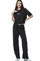 BODY ACTION-Γυναικείο παντελόνι φόρμας BODY ACTION 021527-01 μαύρο