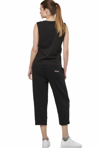 BODY ACTION-Γυναικείο crop παντελόνι φόρμας BODY ACTION 021531-01 μαύρο