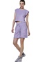 BODY ACTION-Γυναικείο πετσετέ cropped top BODY ACTION 041514-01 μοβ