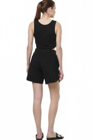 BODY ACTION-Γυναικείο cropped top BODY ACTION 041515-01 μαύρο