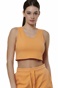 BODY ACTION-Γυναικείο cropped top BODY ACTION 041515-01 πορτοκαλί