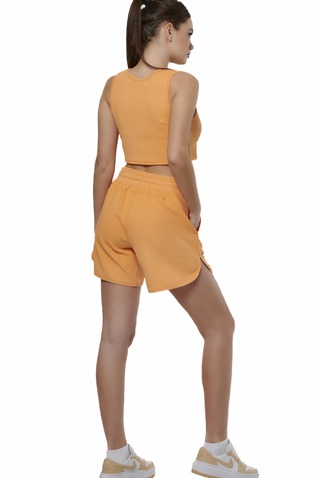 BODY ACTION-Γυναικείο cropped top BODY ACTION 041515-01 πορτοκαλί