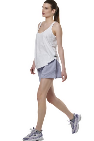 BODY ACTION-Γυναικείο tank top BODY ACTION 041517-01 λευκό