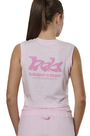 BODY ACTION-Γυναικείο top BODY ACTION 041519-01 ροζ