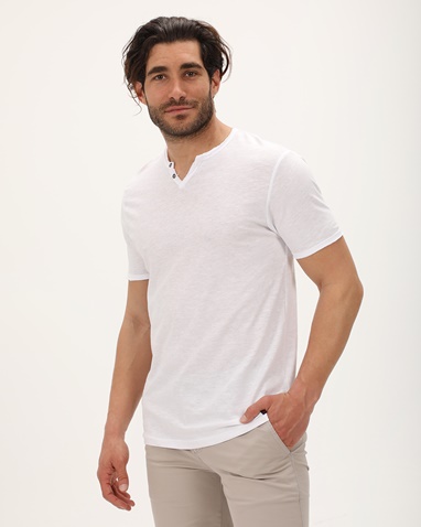 VAN HIPSTER-Aνδρικό t-shirt VAN HIPSTER 72256 λευκό