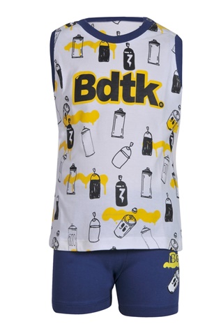 BODYTALK-Παιδικό σετ από t-shirt και σορτς BODYTALK 1201-733099 λευκό μπλε