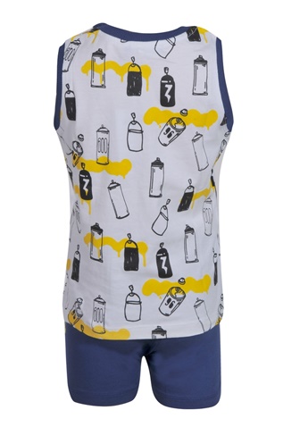 BODYTALK-Παιδικό σετ από t-shirt και σορτς BODYTALK 1201-733099 λευκό μπλε