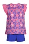 BODYTALK-Παιδικό σετ από t-shirt και σορτς BODYTALK 1201-743699 ροζ μπλε