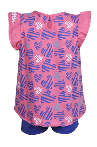 BODYTALK-Παιδικό σετ από t-shirt και σορτς BODYTALK 1201-743699 ροζ μπλε