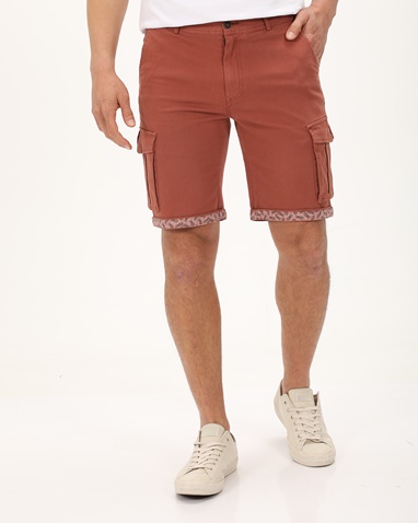 DORS-Ανδρική cargo βερμούδα DORS 2136004.C02 καφέ