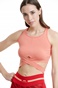BODYTALK-Γυναικείο αθλητικό cropped top BODYTALK 1211-902020 πορτοκαλί