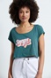 BODYTALK-Γυναικείο cropped top BODYTALK 1221-901320 πράσινο