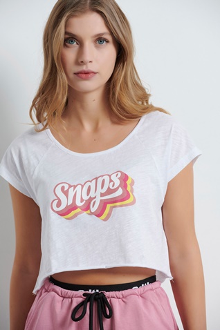 BODYTALK-Γυναικείο cropped top BODYTALK 1221-901320 λευκό