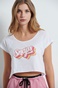 BODYTALK-Γυναικείο cropped top BODYTALK 1221-901320 λευκό