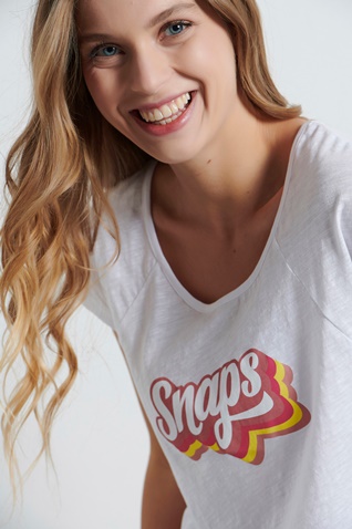 BODYTALK-Γυναικείο cropped top BODYTALK 1221-901320 λευκό